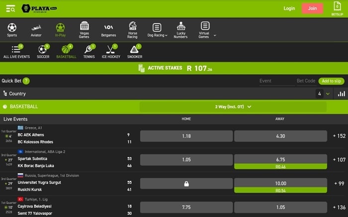Live Betting
