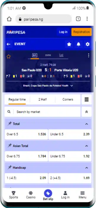 Live Betting Feature